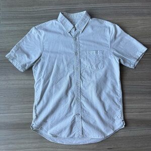 Club Monaco Slim Fit Button Down Short Sleeve Shirt Size Small